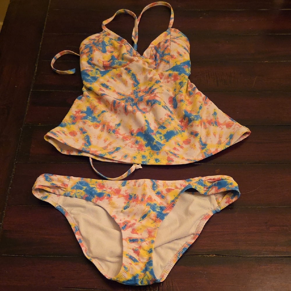 Jessica Simpson Tie-Dye Kids Bikini Set